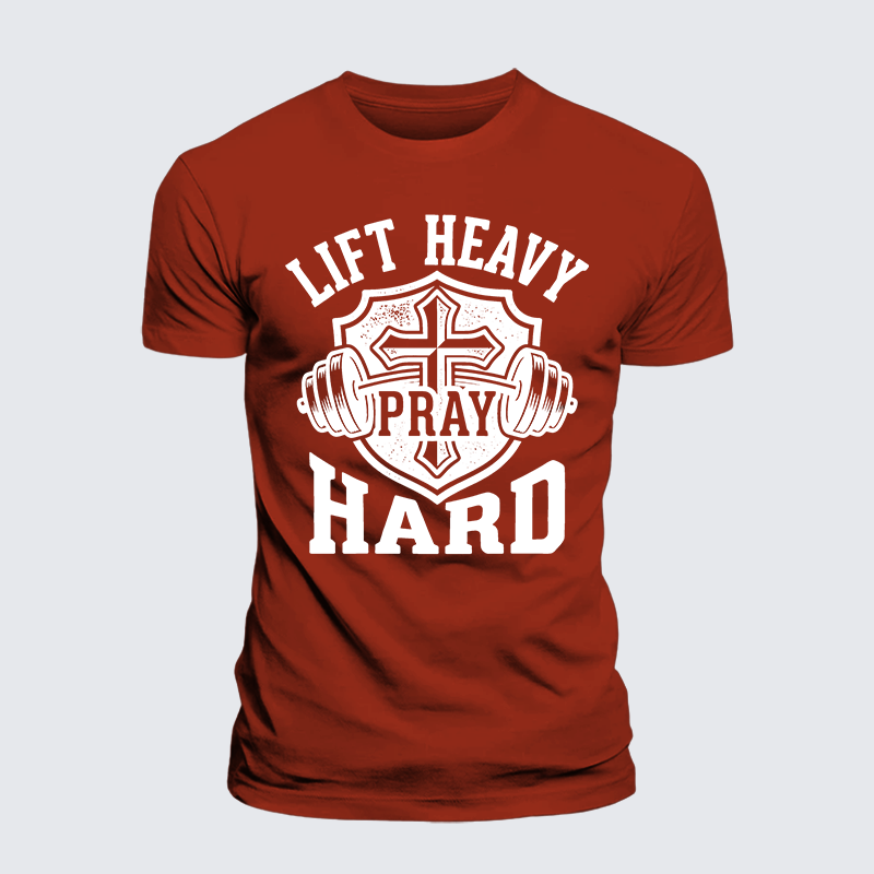 Luxe Mercerized Cotton Tee - Lift Heavy Pray Hard