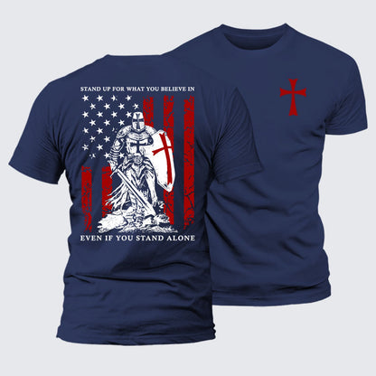 Luxe Mercerized Cotton Tee - Stand Up For What You Believe