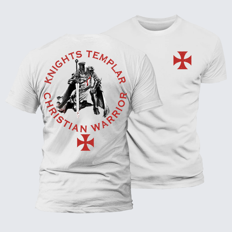 Luxe Mercerized Cotton Tee - Knights Templar Templar Cross Crusader Knight