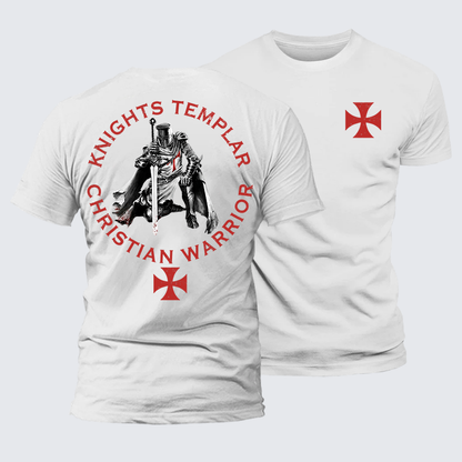 Luxe Mercerized Cotton Tee - Knights Templar Templar Cross Crusader Knight