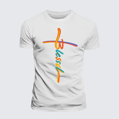 Luxe Mercerized Cotton Tee - Blessed
