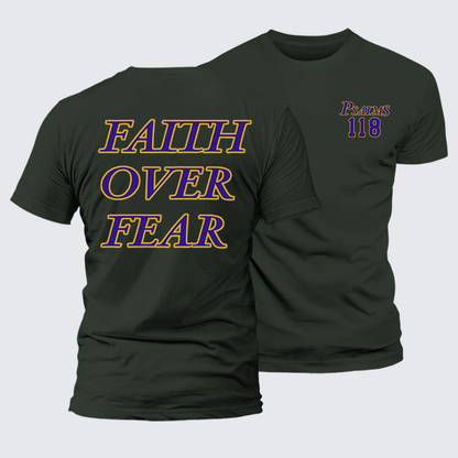 Luxe Mercerized Cotton Tee - Faith Over Fear