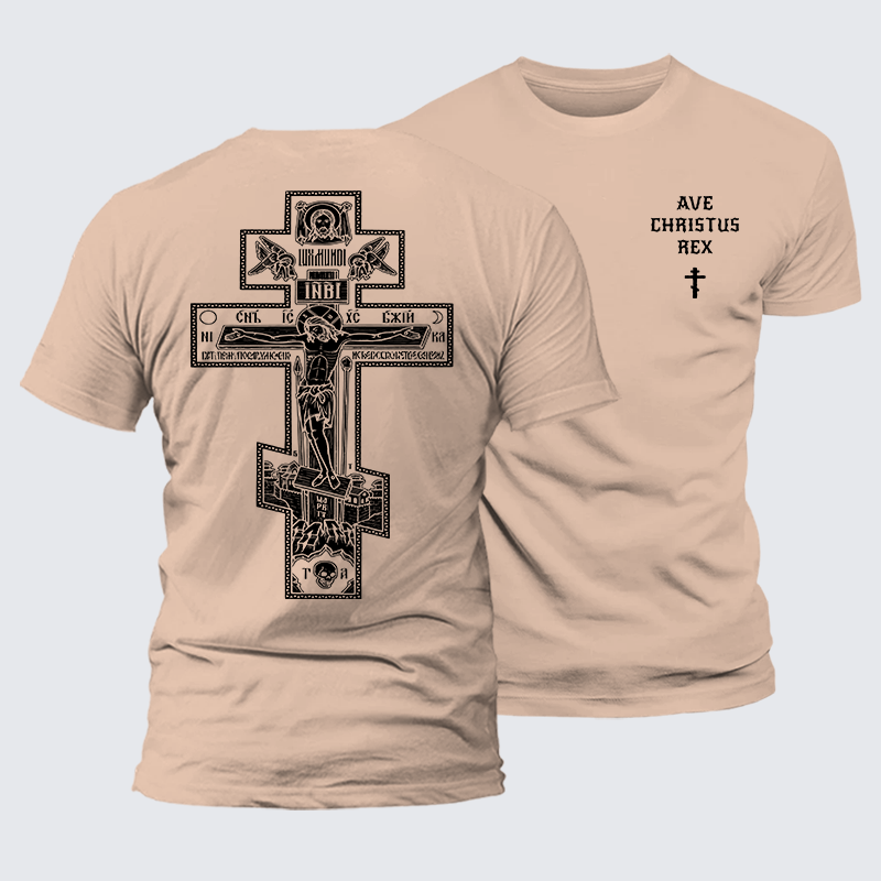 Luxe Mercerized Cotton Tee - Ave Christus Rex