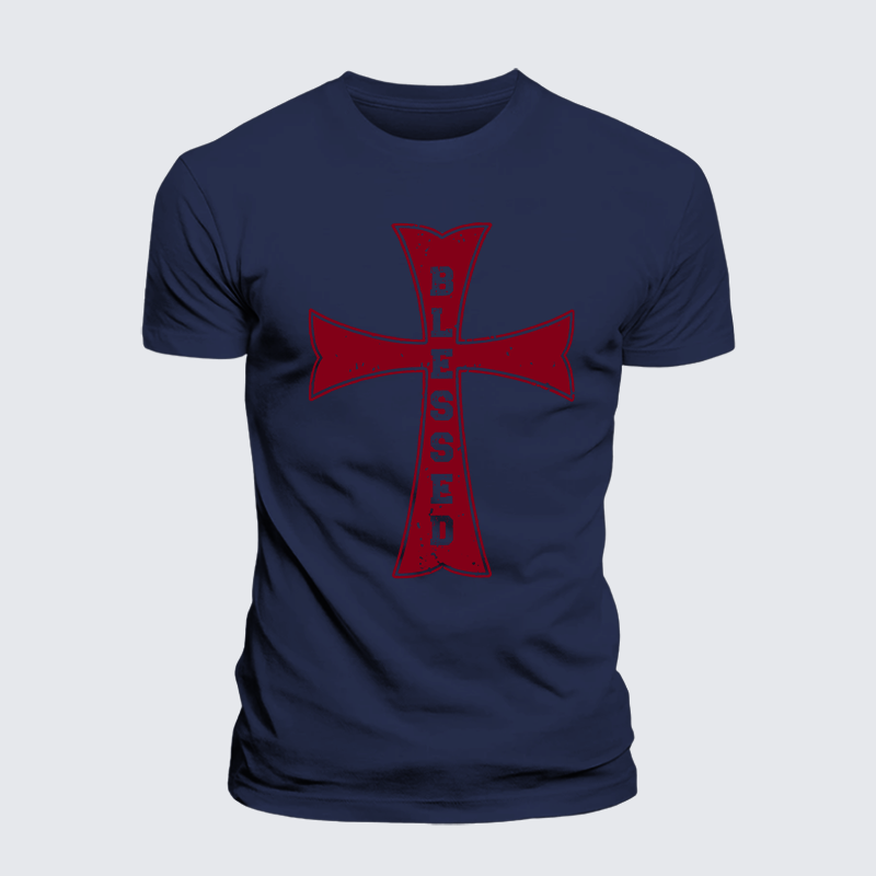 Luxe Mercerized Cotton Tee - Blessed Cross