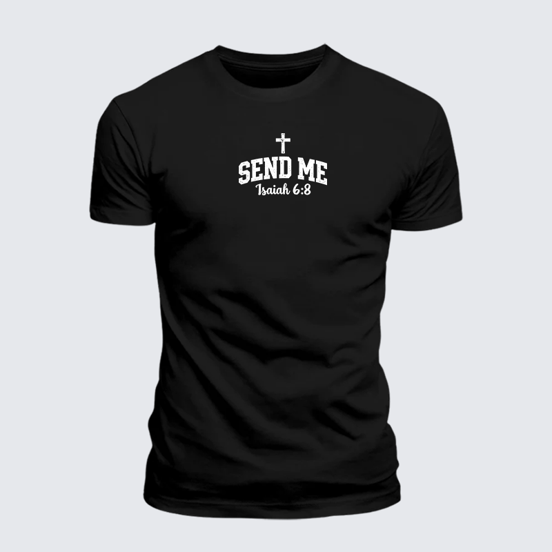 Luxe Mercerized Cotton Tee - Isaiah 6:8 - SEND ME