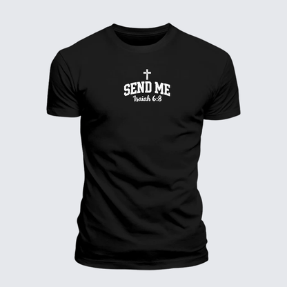 Luxe Mercerized Cotton Tee - Isaiah 6:8 - SEND ME