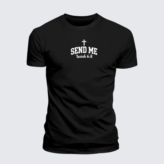 Luxe Mercerized Cotton Tee - Isaiah 6:8 - SEND ME
