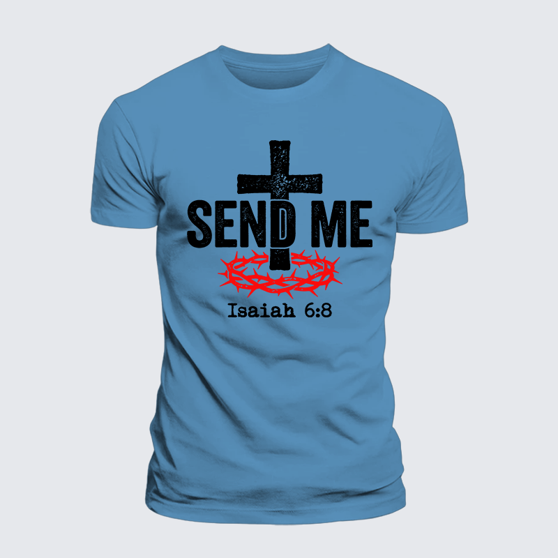 Luxe Mercerized Cotton Tee - Isaiah 6:8 - SEND ME
