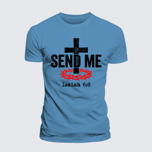 Luxe Mercerized Cotton Tee - Isaiah 6:8 - SEND ME