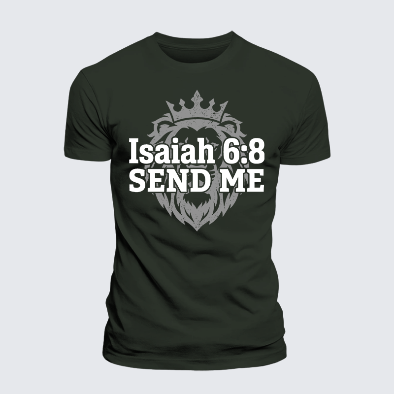 Luxe Mercerized Cotton Tee - Isaiah 6:8 - SEND ME