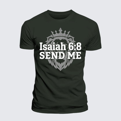 Luxe Mercerized Cotton Tee - Isaiah 6:8 - SEND ME