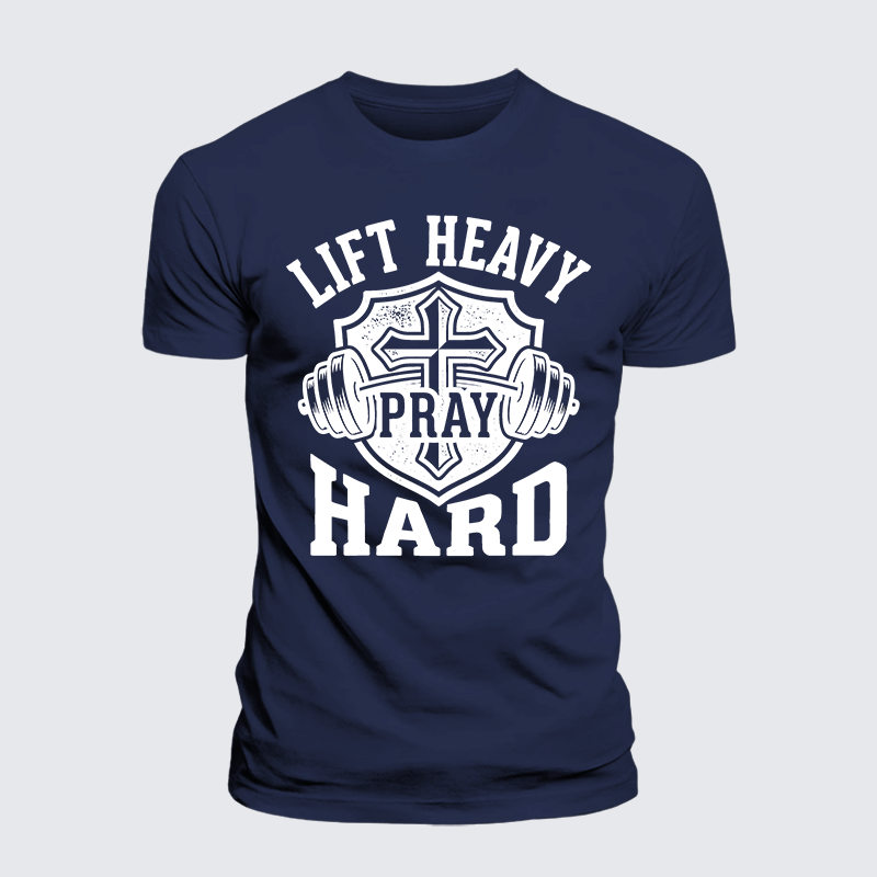 Luxe Mercerized Cotton Tee - Lift Heavy Pray Hard