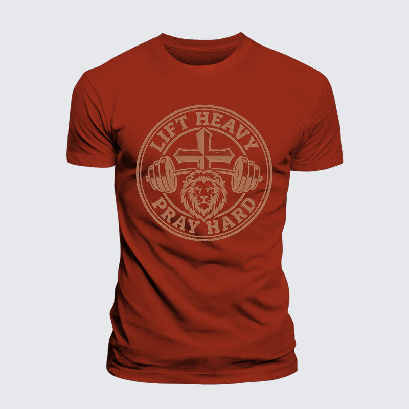 Luxe Mercerized Cotton Tee - Lift Heavy Pray Hard