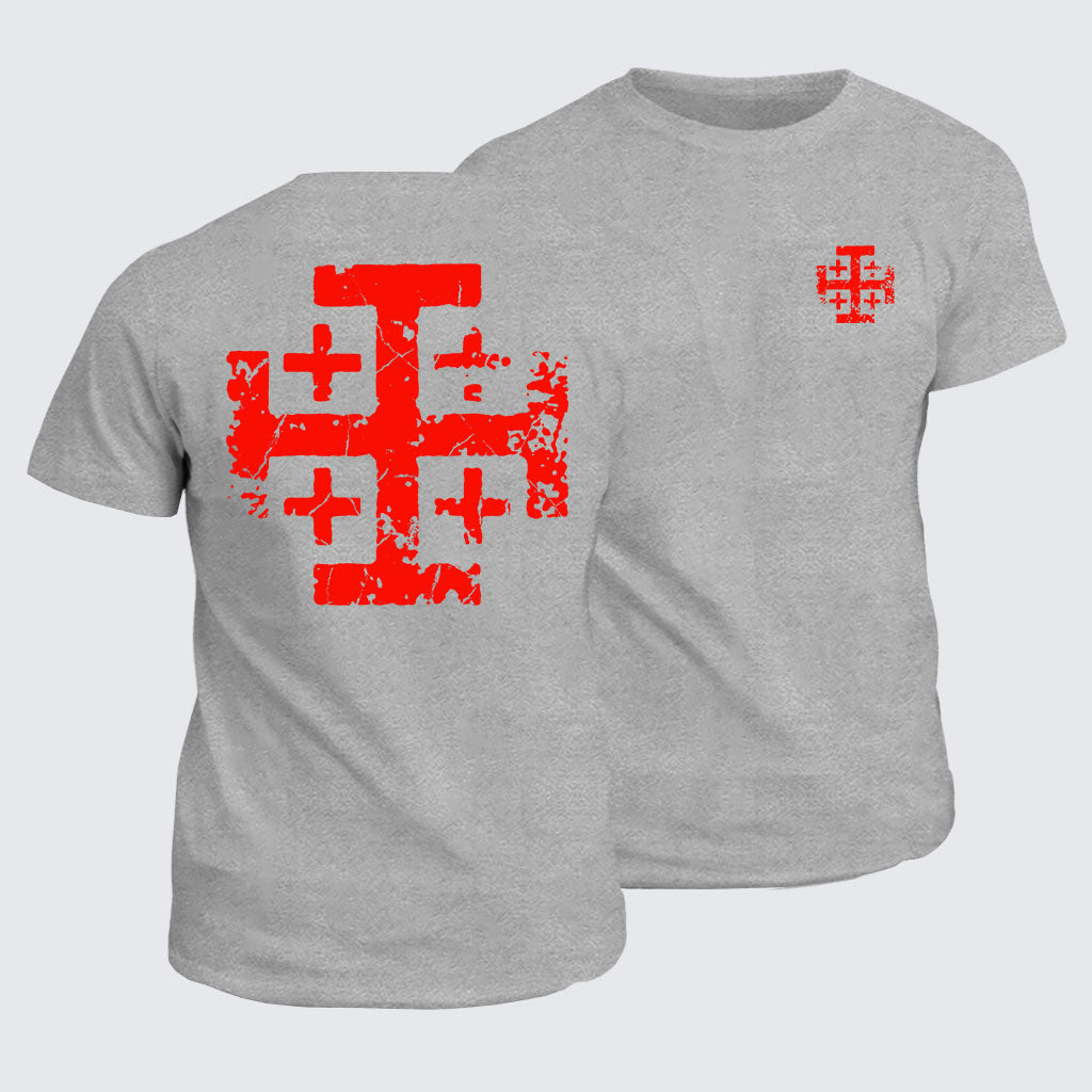 Classic Cotton Tee - Knights Templar Jerusalem Cross