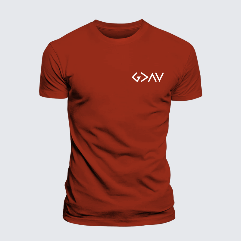 Luxe Mercerized Cotton Tee - God Is Greater Than The Highs And Lows