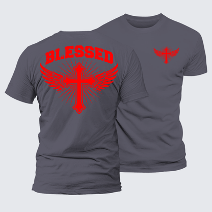 Luxe Mercerized Cotton Tee - Blessed Cross