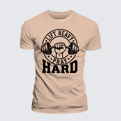 Luxe Mercerized Cotton Tee - Lift Heavy Pray Hard