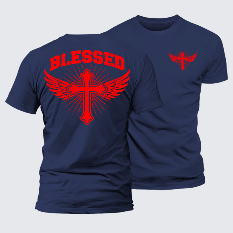 Luxe Mercerized Cotton Tee - Blessed Cross