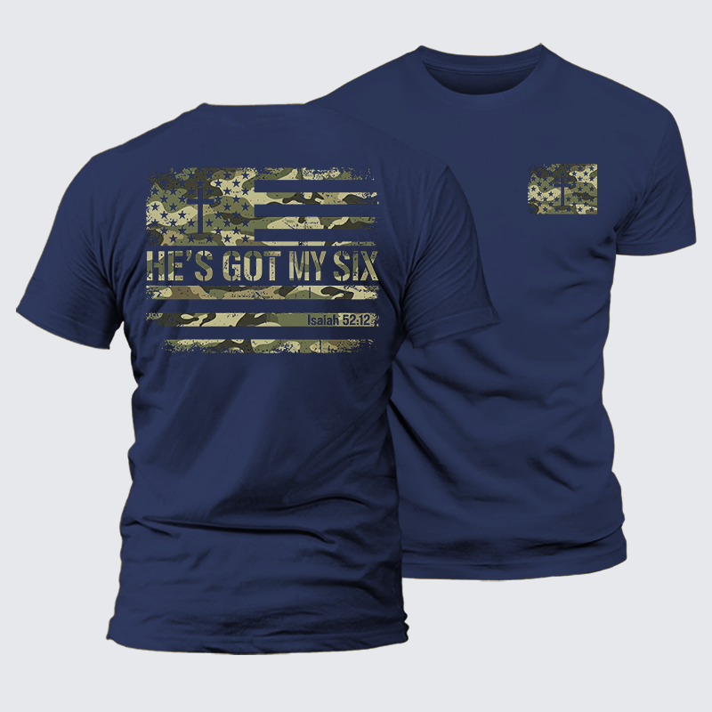 Luxe Mercerized Cotton Tee - He's Got My Six