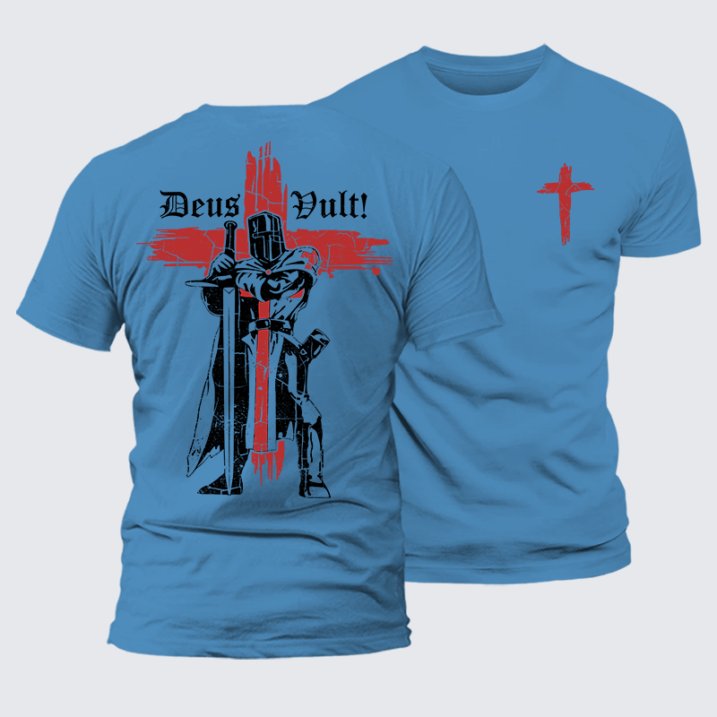 Luxe Mercerized Cotton Tee - Deus Vult Crusader