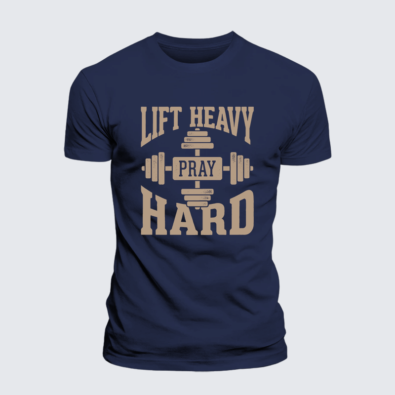 Luxe Mercerized Cotton Tee - Lift Heavy Pray Hard