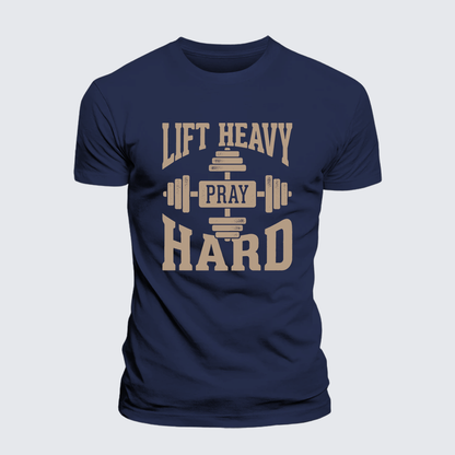 Luxe Mercerized Cotton Tee - Lift Heavy Pray Hard