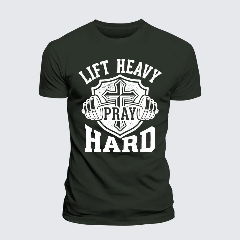 Luxe Mercerized Cotton Tee - Lift Heavy Pray Hard