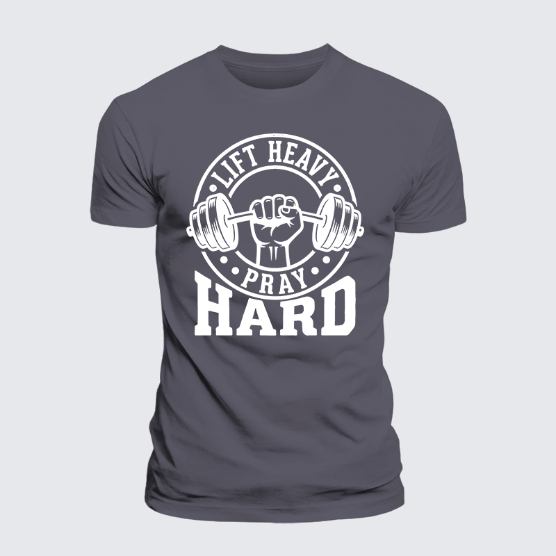 Luxe Mercerized Cotton Tee - Lift Heavy Pray Hard