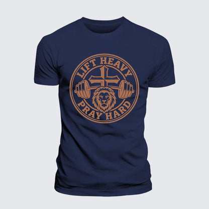 Luxe Mercerized Cotton Tee - Lift Heavy Pray Hard