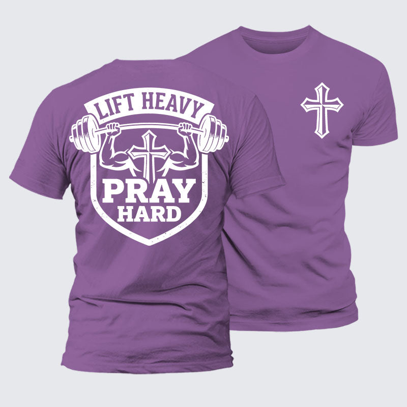 Luxe Mercerized Cotton Tee - Lift Heavy Pray Hard