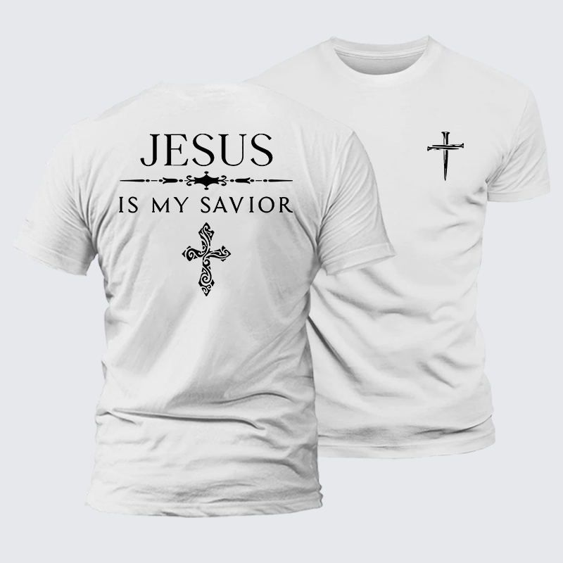 Luxe Mercerized Cotton Tee - Jesus Is My Savior
