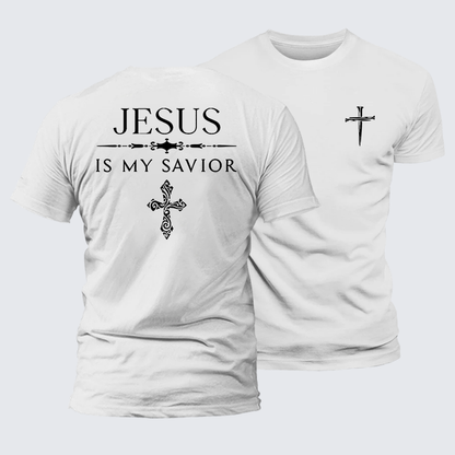Luxe Mercerized Cotton Tee - Jesus Is My Savior