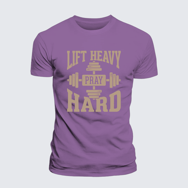 Luxe Mercerized Cotton Tee - Lift Heavy Pray Hard