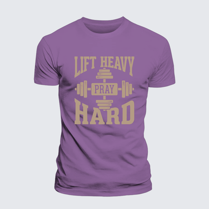 Luxe Mercerized Cotton Tee - Lift Heavy Pray Hard