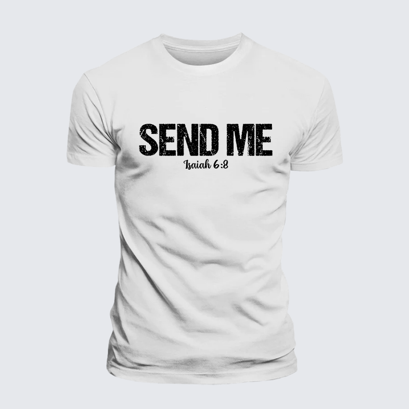 Luxe Mercerized Cotton Tee - Isaiah 6:8 - SEND ME