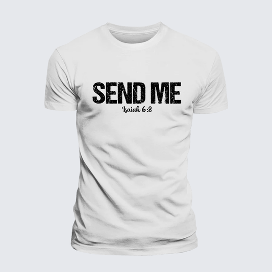 Luxe Mercerized Cotton Tee - Isaiah 6:8 - SEND ME