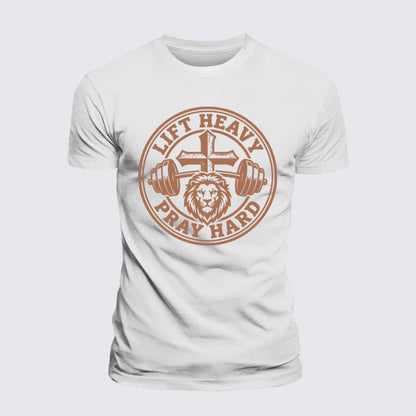 Luxe Mercerized Cotton Tee - Lift Heavy Pray Hard