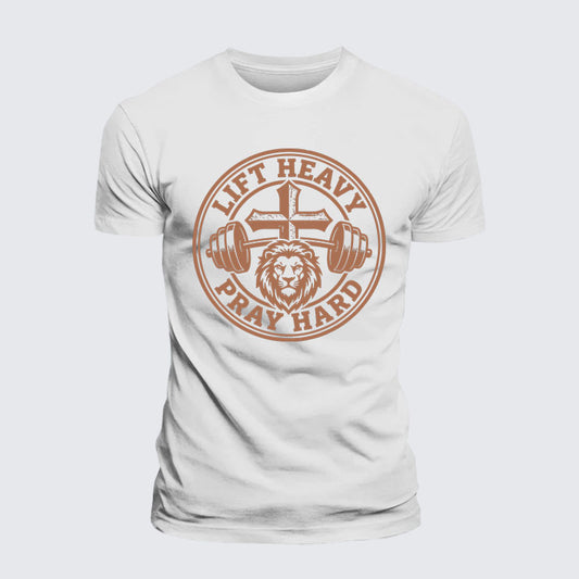 Luxe Mercerized Cotton Tee - Lift Heavy Pray Hard