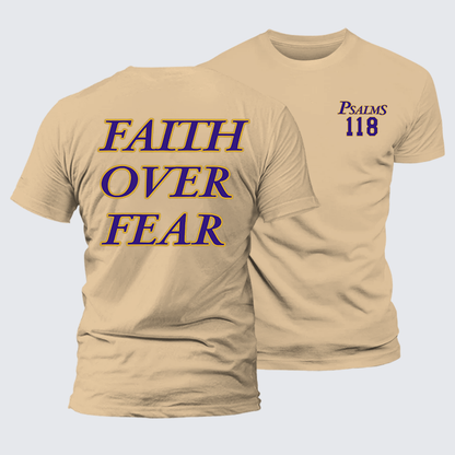 Luxe Mercerized Cotton Tee - Faith Over Fear