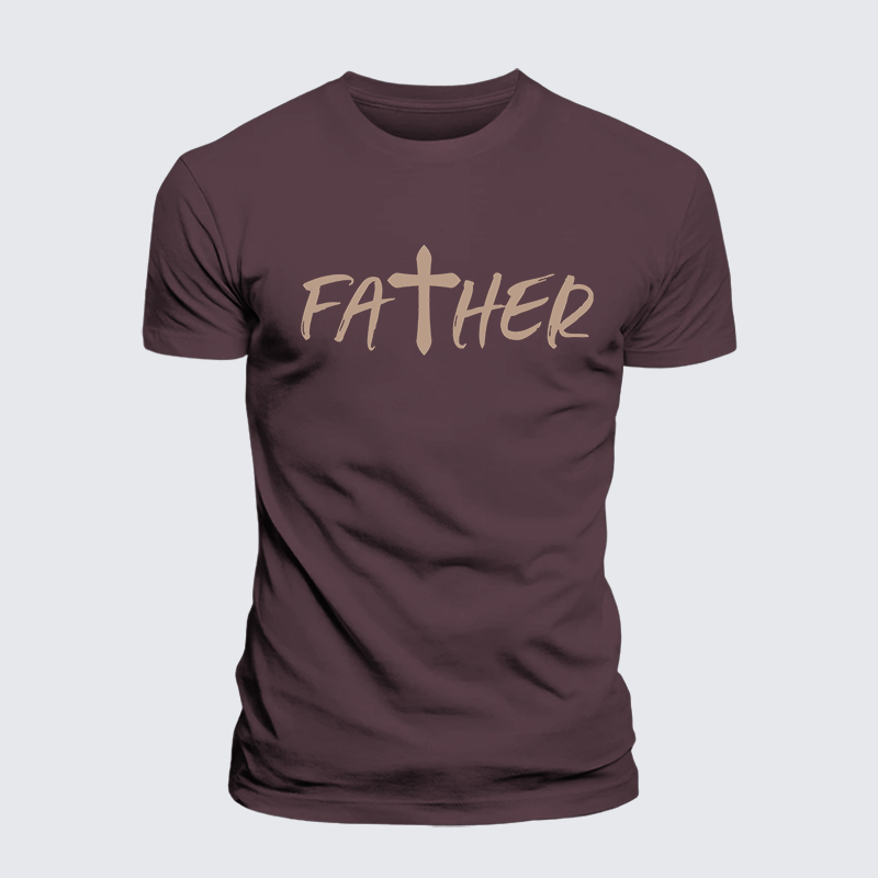 Luxe Mercerized Cotton Tee - Father Christian Cross