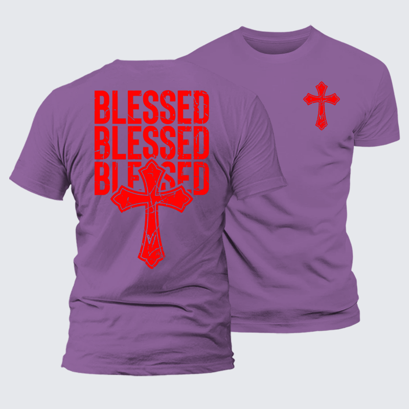 Luxe Mercerized Cotton Tee - Blessed Cross