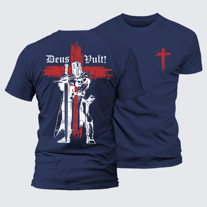 Luxe Mercerized Cotton Tee - Deus Vult Crusader