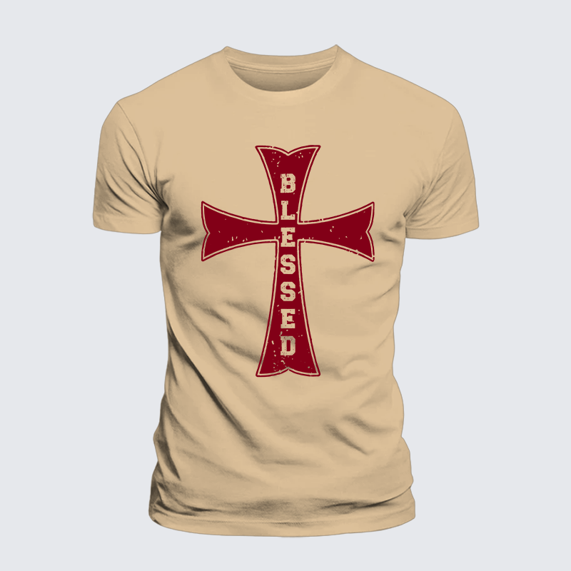 Luxe Mercerized Cotton Tee - Blessed Cross