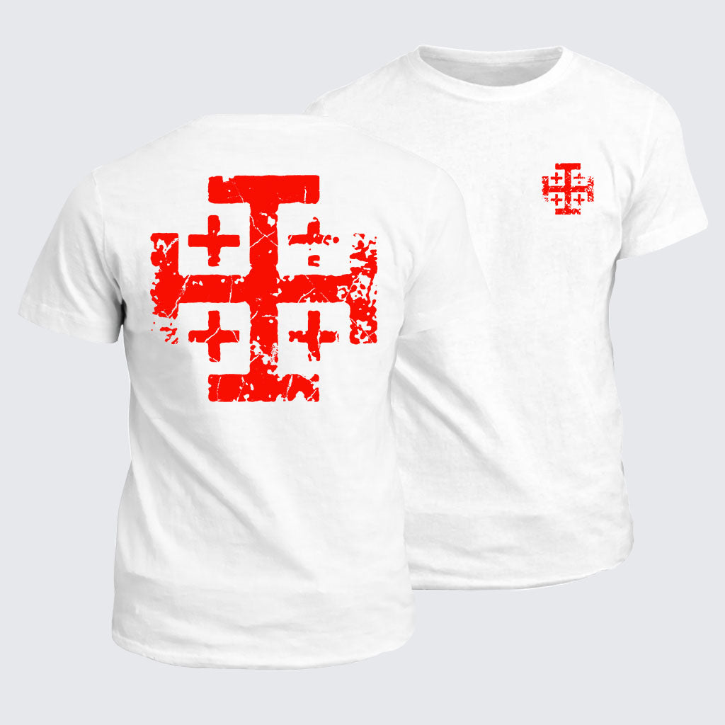 Classic Cotton Tee - Knights Templar Jerusalem Cross