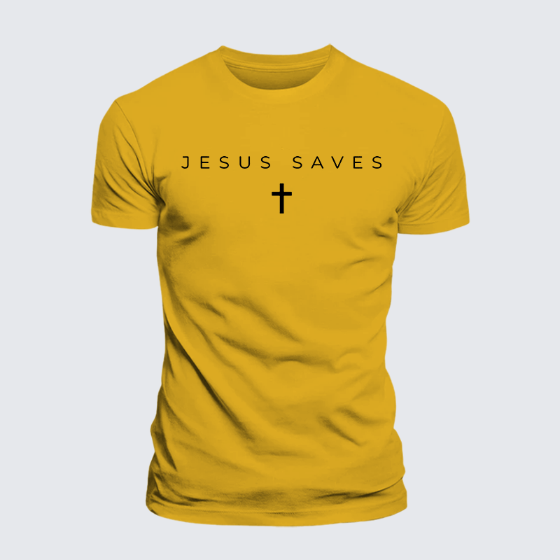 Luxe Mercerized Cotton Tee - Jesus Saves