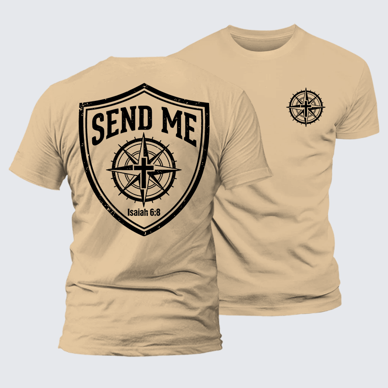 Luxe Mercerized Cotton Tee - Isaiah 6:8 - SEND ME