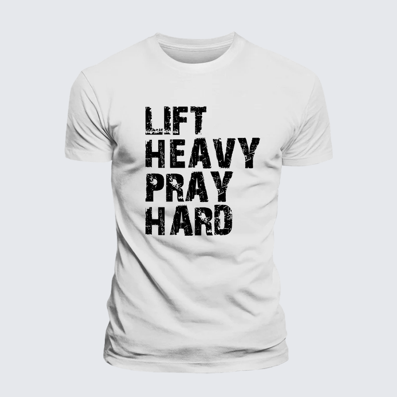 Luxe Mercerized Cotton Tee - Lift Heavy Pray Hard Gym