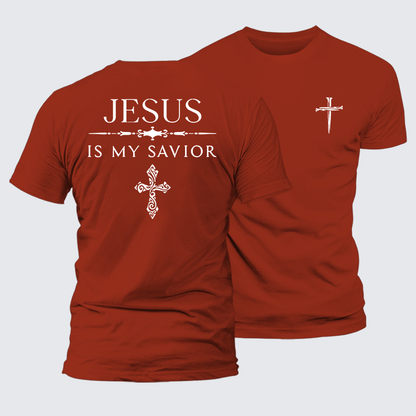 Luxe Mercerized Cotton Tee - Jesus Is My Savior