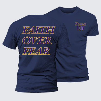 Luxe Mercerized Cotton Tee - Faith Over Fear