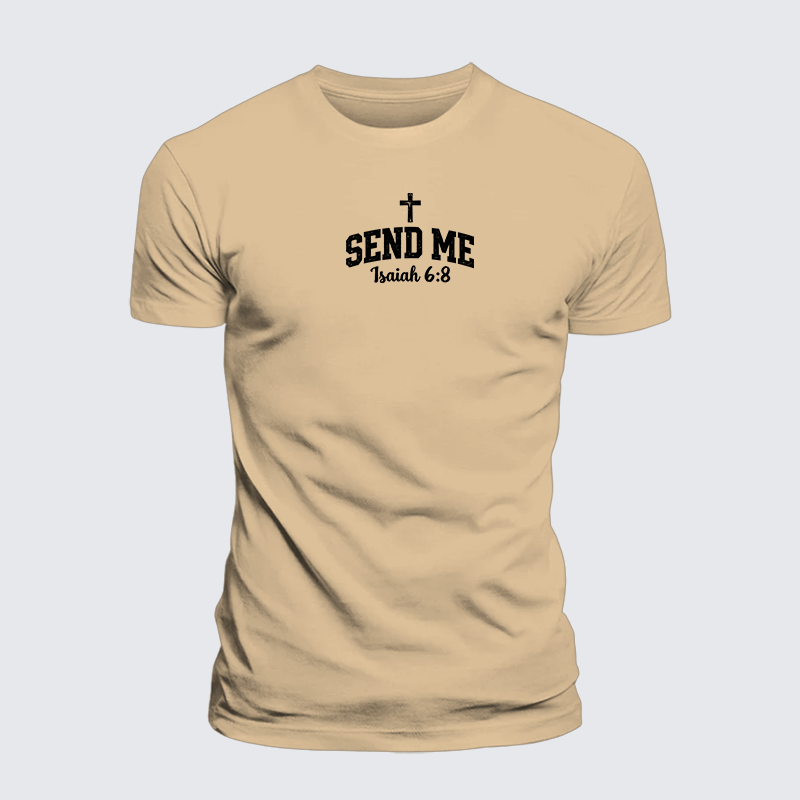 Luxe Mercerized Cotton Tee - Isaiah 6:8 - SEND ME